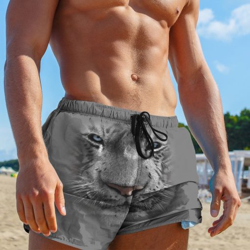 Gearhumans 3D White Tiger Custom Hawaii Shirt - Image 13