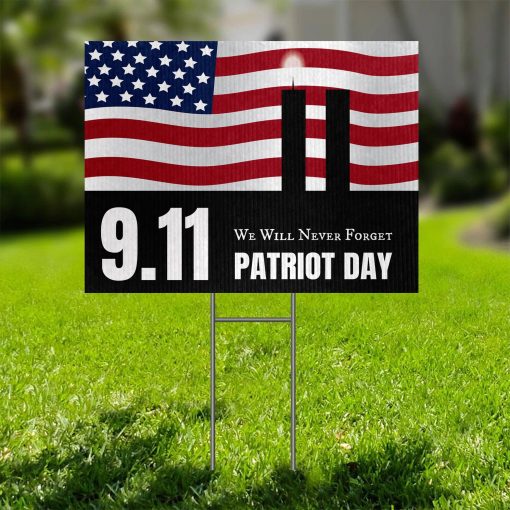 Gearhumans 3D We Will Never Forget Patriot Day Custom Yard Sign - Image 4