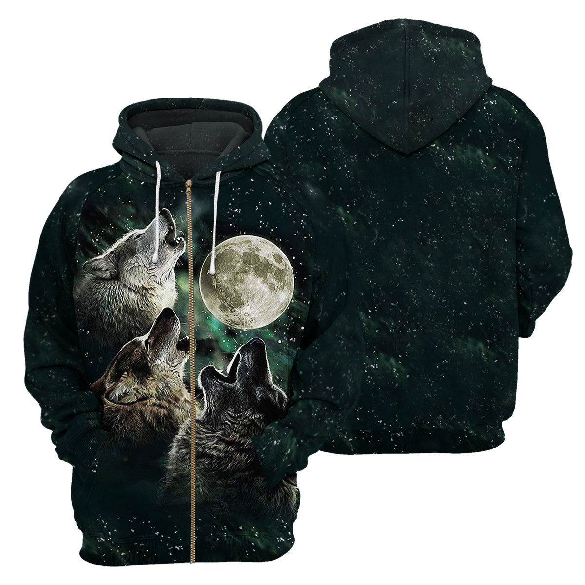 Gearhumans Wolf - 3D All Over Printed Shirt 4 Gearhumans Wolf - 3D All Over Printed Shirt - Image 4