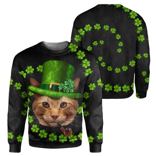 Gearhumans Irish Cat - 3D All Over Printed Shirt - Image 2