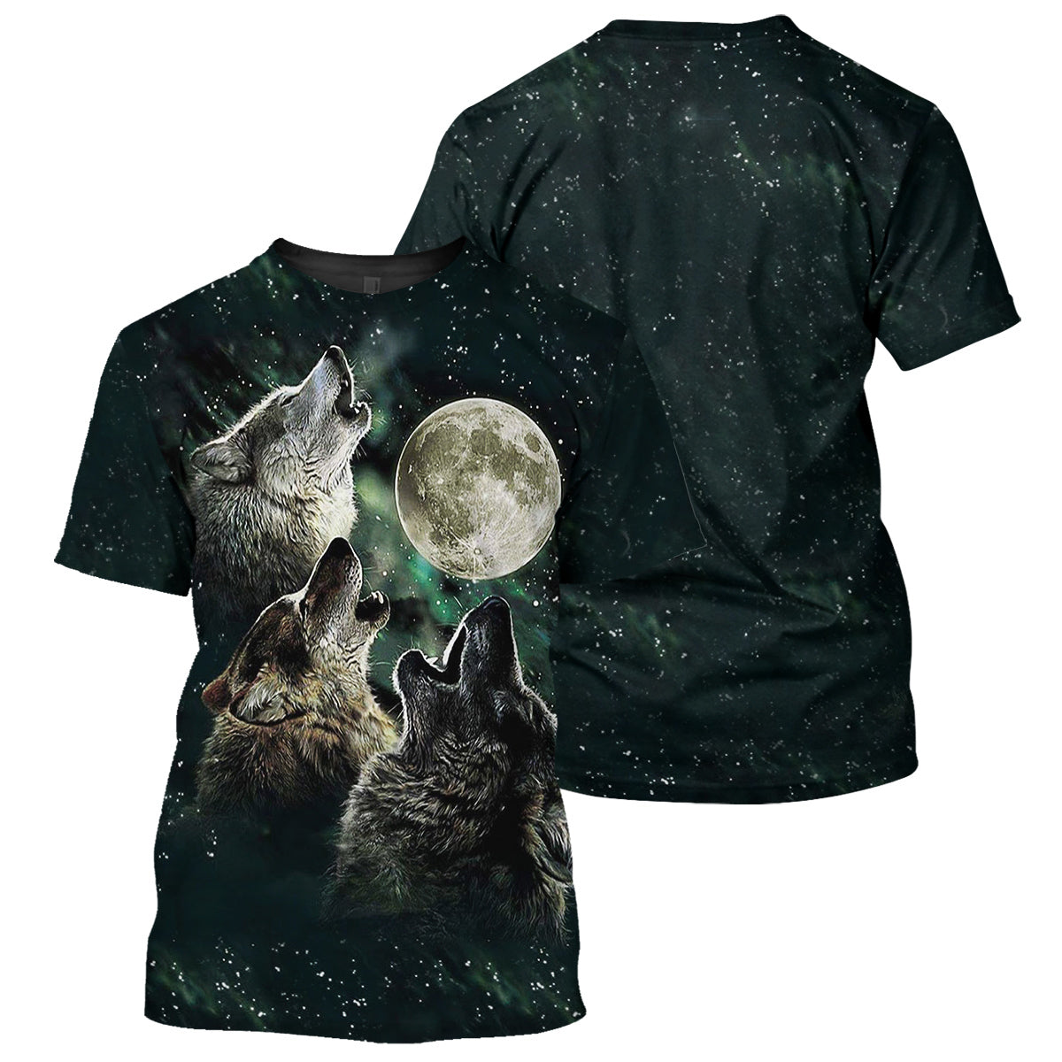 Gearhumans Wolf - 3D All Over Printed Shirt 3 Gearhumans Wolf - 3D All Over Printed Shirt - Image 3