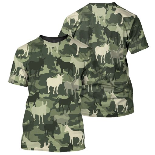 Gearhumans Camo Donkey - 3D All Over Printed Shirt