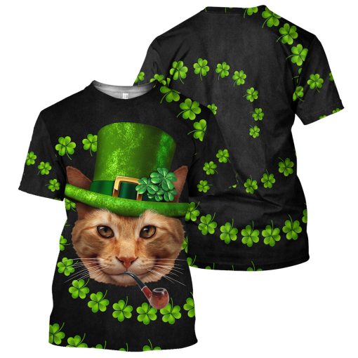 Gearhumans Irish Cat - 3D All Over Printed Shirt - Image 3