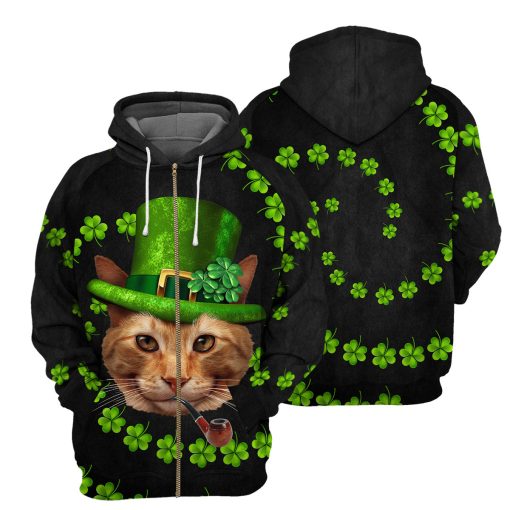 Gearhumans Irish Cat - 3D All Over Printed Shirt - Image 4