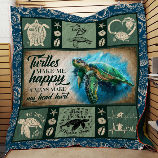 Gearhumans Turtles Make Me Happy Humans Make My Head Hurt - Image 2