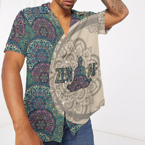 Gearhumans 3D Zen Af Yoga Custom Hawaii Shirt - Image 3