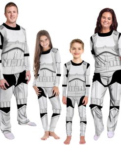 Gearhumans 3D S.W Stormtrooper Custom Family Pajamas
