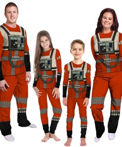 Gearhumans 3D S.W Rebel Pilot Custom Family Pajamas