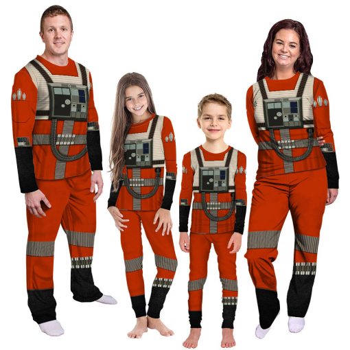 Gearhumans 3D S.W Rebel Pilot Custom Family Pajamas