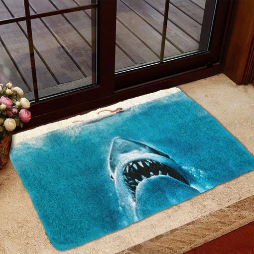 Gearhumans 3D Halloween Shark Custom Doormat - Image 5
