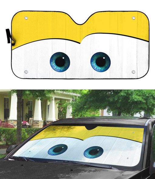 Gearhumans 3D Yellow Auto Sun Shade