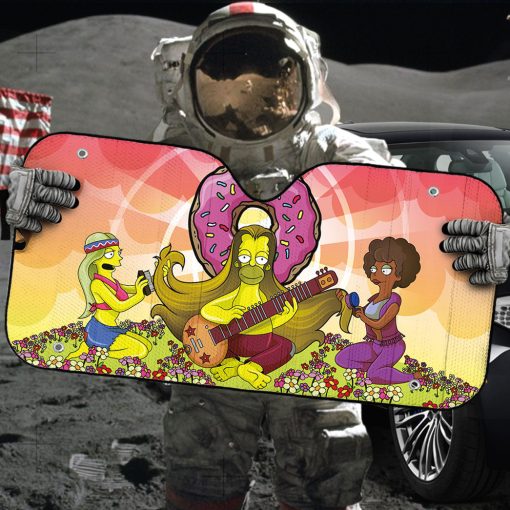 Gearhumans 3D Hippie Simpsons Custom Sunshade - Image 5