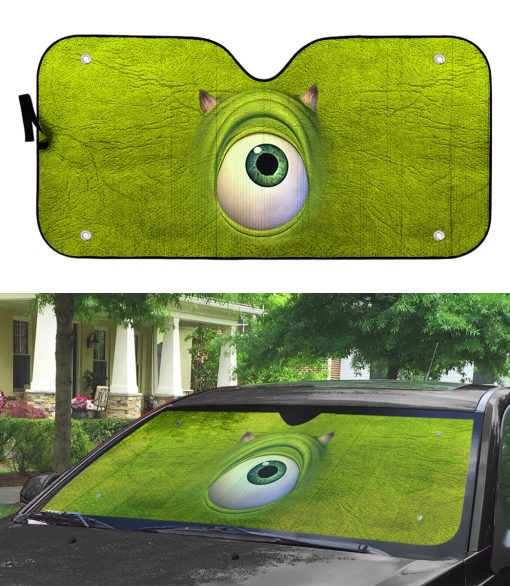 Gearhumans 3D Mike Wazowski Auto Sun Shade