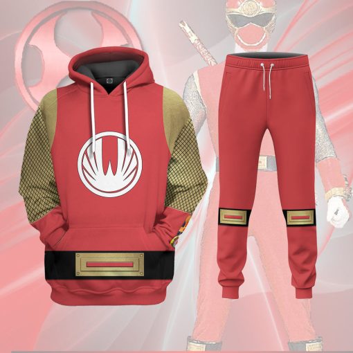Gearhumans 3D The Red Wind Rangers Ninja Storm Custom Sweatpants