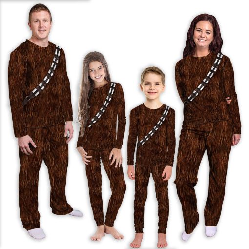Gearhumans 3D S.W ChewBacca Set Cosplay Custom Family Pajamas