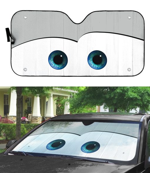 Gearhumans 3D White Auto Sun Shade