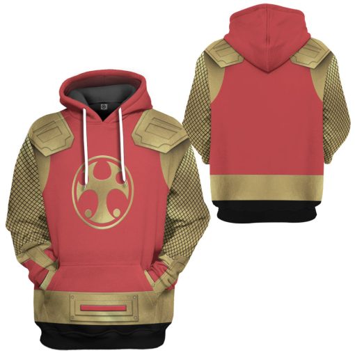 Gearhumans 3D The Crimson Thunder Rangers Ninja Storm Custom Tshirt Hoodie Apparel - Image 5