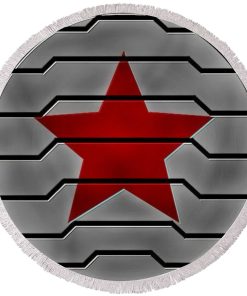 Gearhumans 3D Winter Soldier Custom Round Beach Towel