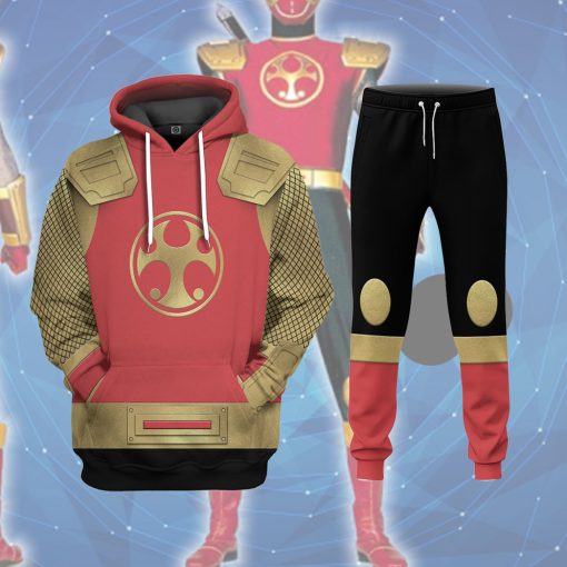 Gearhumans 3D The Crimson Thunder Rangers Ninja Storm Custom Sweatpants 5 Gearhumans 3D The Crimson Thunder Rangers Ninja Storm Custom Sweatpants - Image 5