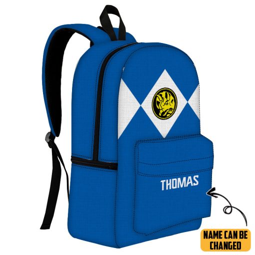 Gearhumans 3D Blue Ranger Custom Name Backpack - Image 2