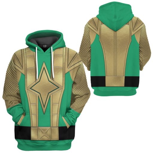 Gearhumans 3D Green Samurai Rangers Ninja Storm Custom Tshirt Hoodie Apparel
