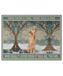 Gearhumans 3D Golden Retriever Once Upon A Time Custom Canvas