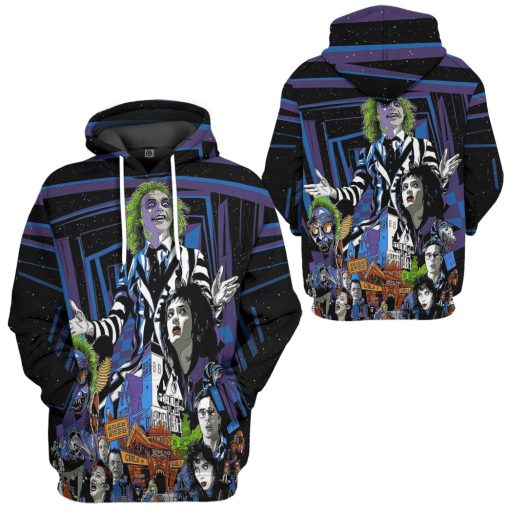 Gearhumans 3D Beetlejuice Time Custom Hoodie Tshirt Apparel - Image 5
