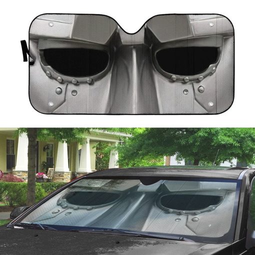 Gearhumans 3D FF Dr Doom Mask Skull Custom Car Auto Sunshade - Image 3
