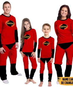 Gearhumans 3D The Incredibles Custom Name Family Pajamas