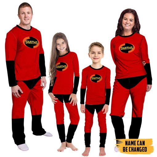 Gearhumans 3D The Incredibles Custom Name Family Pajamas