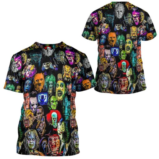 Gearhumans 3D Horror Collection Characters Custom Hoodie Tshirt Apparel - Image 7
