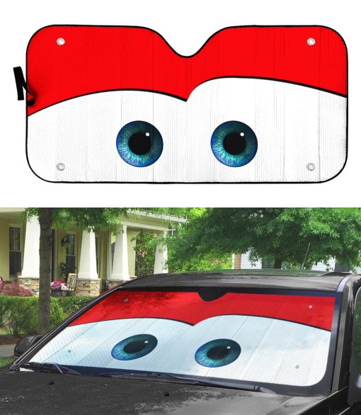 Gearhumans 3D Lightning McQueen Auto Sun Shade