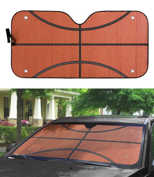 Gearhumans 3D Basketball Car Auto Sunshade