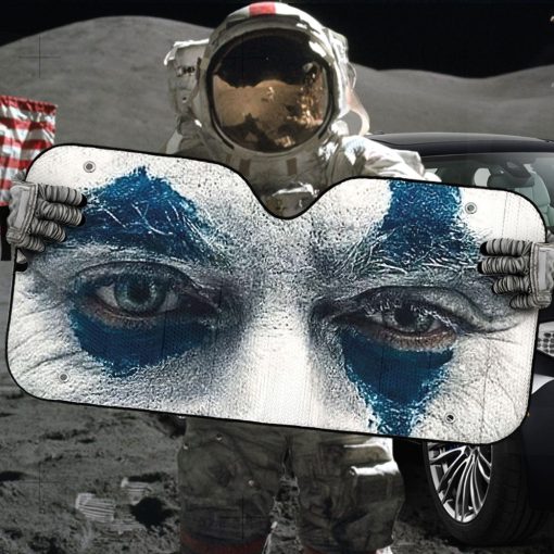 Gearhumans 3D Joker Face Paint Custom Car Auto Sunshade - Image 5