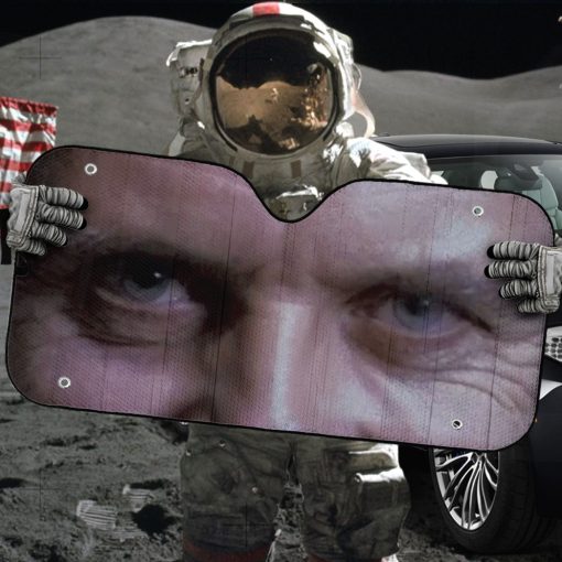 Gearhumans 3D Hannibal Lecter Eyes Custom Car Auto Sunshade - Image 5