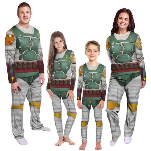 Gearhumans 3D S.W Boba Fett Custom Family Pyjamas