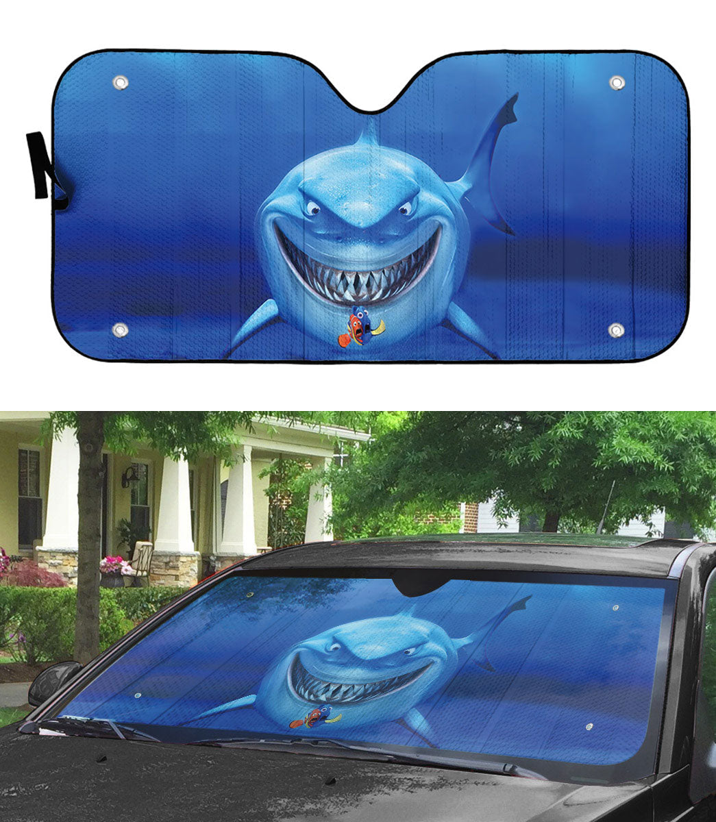 Gearrhumans 3D Bruce Shark Mouth Custom Sunshade 3 Gearrhumans 3D Bruce Shark Mouth Custom Sunshade - Image 3