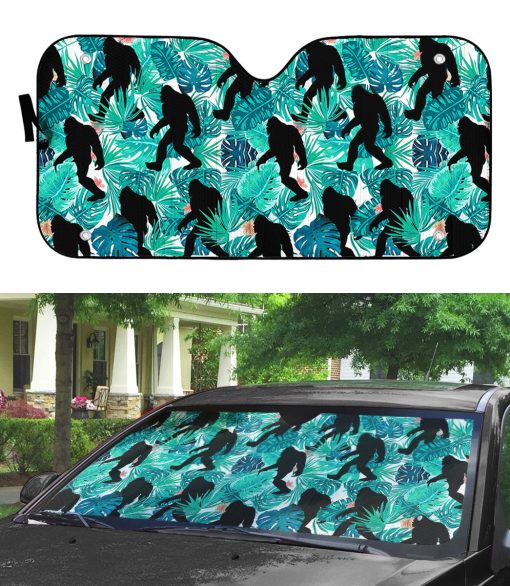 Gearhumans 3D Bigfoot Tropical Hawaii Car Auto Sunshade