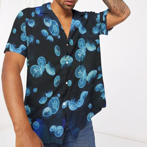 Gearhumans 3D Moon Jellies Custom Hawaii Shirt