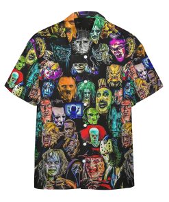 Gearhumans 3D Horror Collection Characters Custom Hawaii Shirt