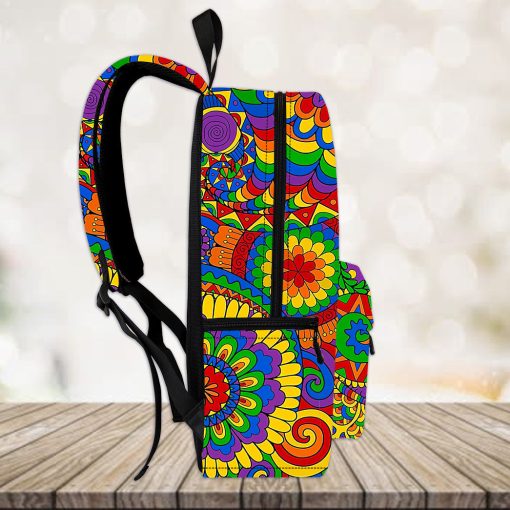 Gearhumans 3D Love And Peace Custom Backpack