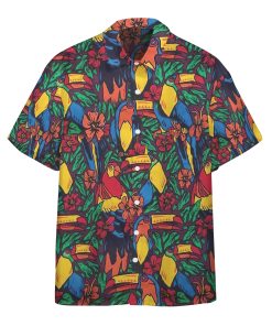 Gearhumans 3D Parrots And Toucans Ace Ventura Pet Detective Custom Hawaii Shirt