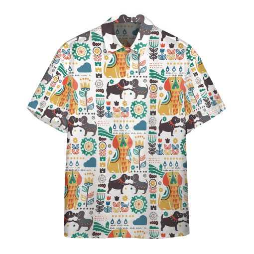 Gearhumans 3D Scandinavian Beagle Custom Hawaii Shirt