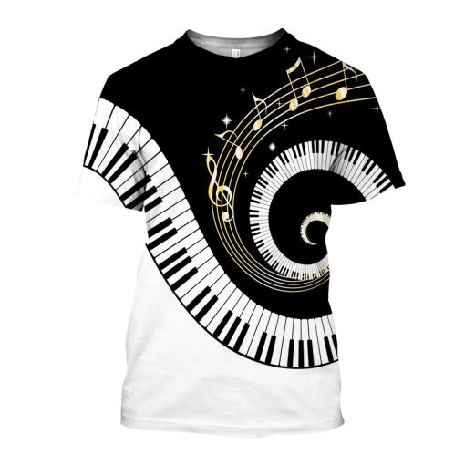 Gearhumans Piano - 3D All Over Printed Shirt