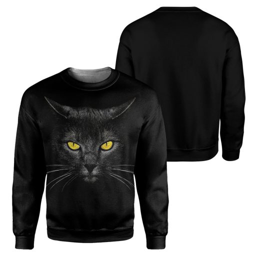 Gearhumans Black Cat - 3D All Over Printed Shirt