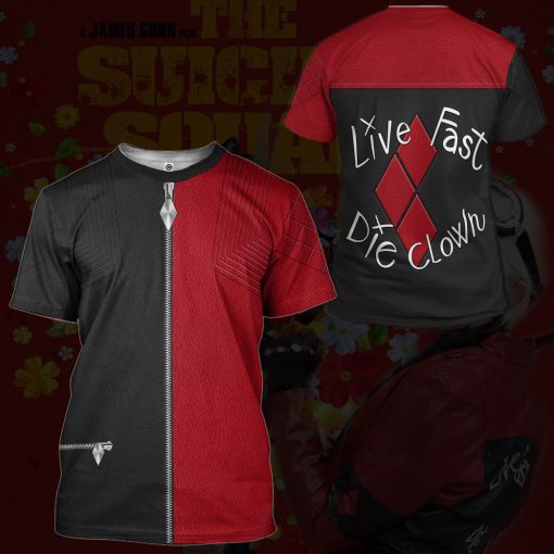 Gearhumans 3D The Suicide Squad Harley Quinn Custom Tshirt Hoodie Apparel - Image 6