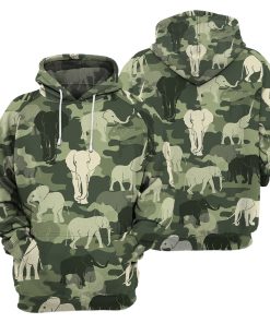 Gearhumans Camo Elephant - 3D All Over Printed Shirt
