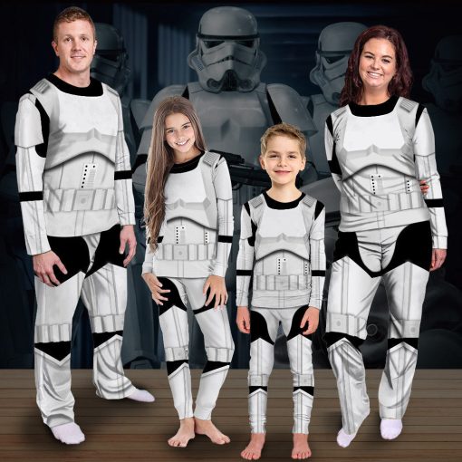 Gearhumans 3D S.W Stormtrooper Custom Family Pajamas