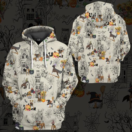 Gearhumans 3D Halloween Town With Boxer Custom Tshirt Hoodie Apparel