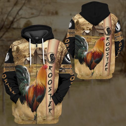Gearhumans 3D Rooster Custom Tshirt Hoodie Apparel - Image 12